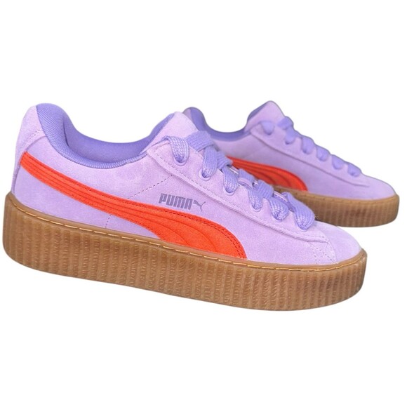 Puma Fenty Creeper Phatty Womens Size 10 Purple Suede Platform Rihanna Sneakers - Picture 3 of 9